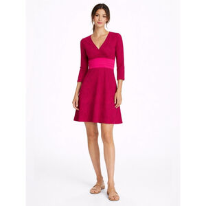 Patagonia Wrap Style Dress Pink Print Fit and Flare Smal